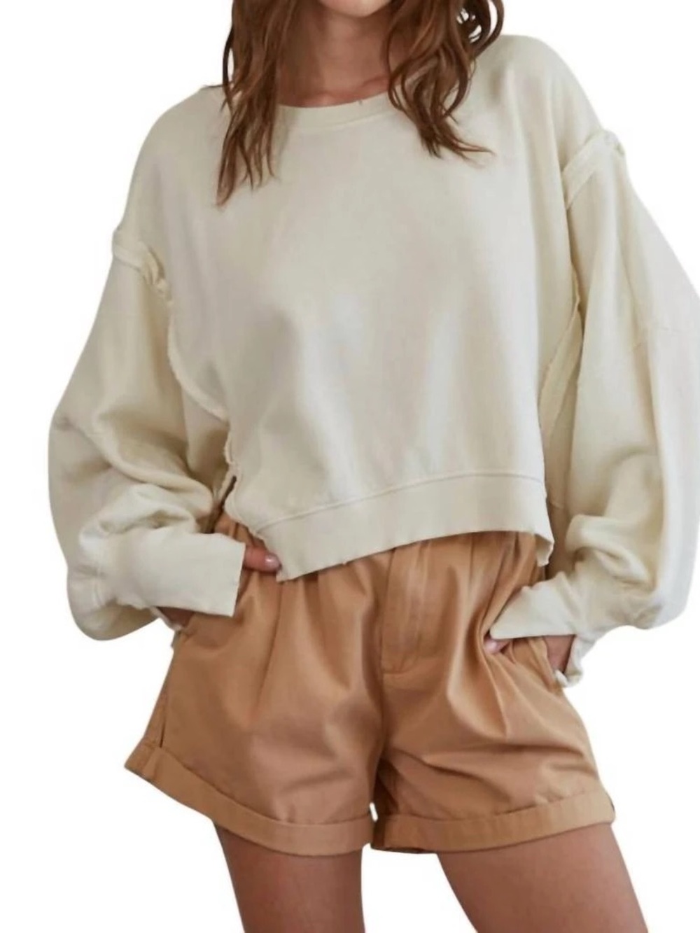Women’s By Together Simee Pullover - Cream - Small